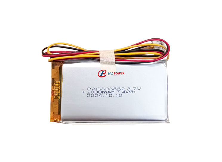 PAC Lithium-Polymer-Akku 803562 3.7v 2000 mAh