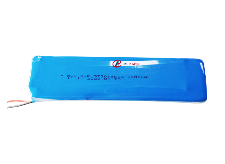 High capacity 11.1v 6200mAh lithium ion polymer battery pack 68Wh