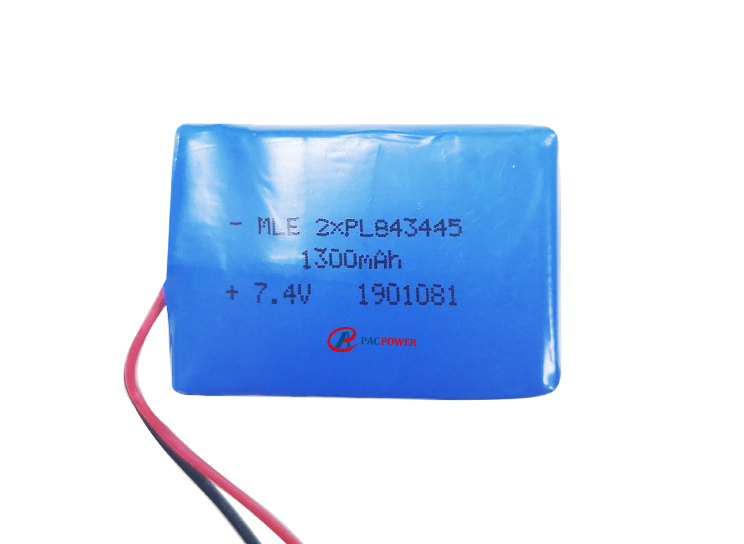 Softpack li-polymer battery 7.4v 1300mAh lithium batteries