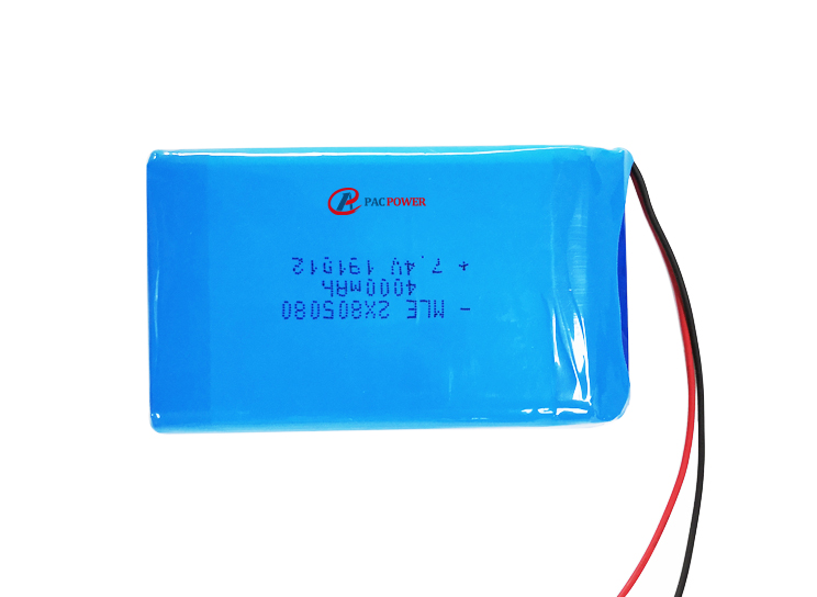 High capacity li-ion polymer battery 7.4v 4000mAh