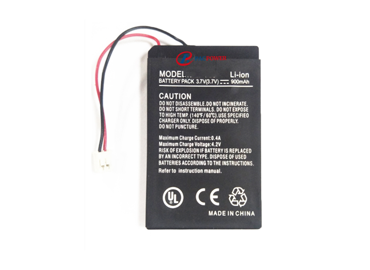 3.7v li-ion polymer battery 900mAh for smart game controller